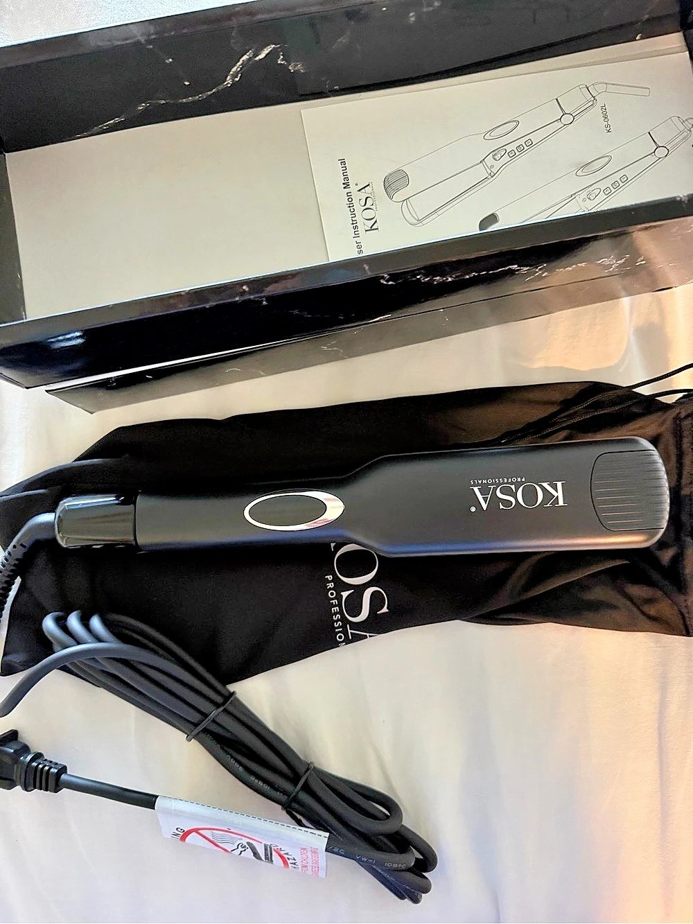 KOSA Professionals Kosa Elite Infrared Styler Black Hair Straightener 1.75 inch.